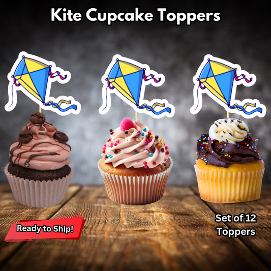 Kite Cupcake Toppers