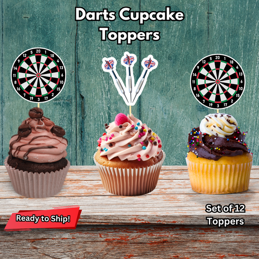 Darts Cupcake Toppers