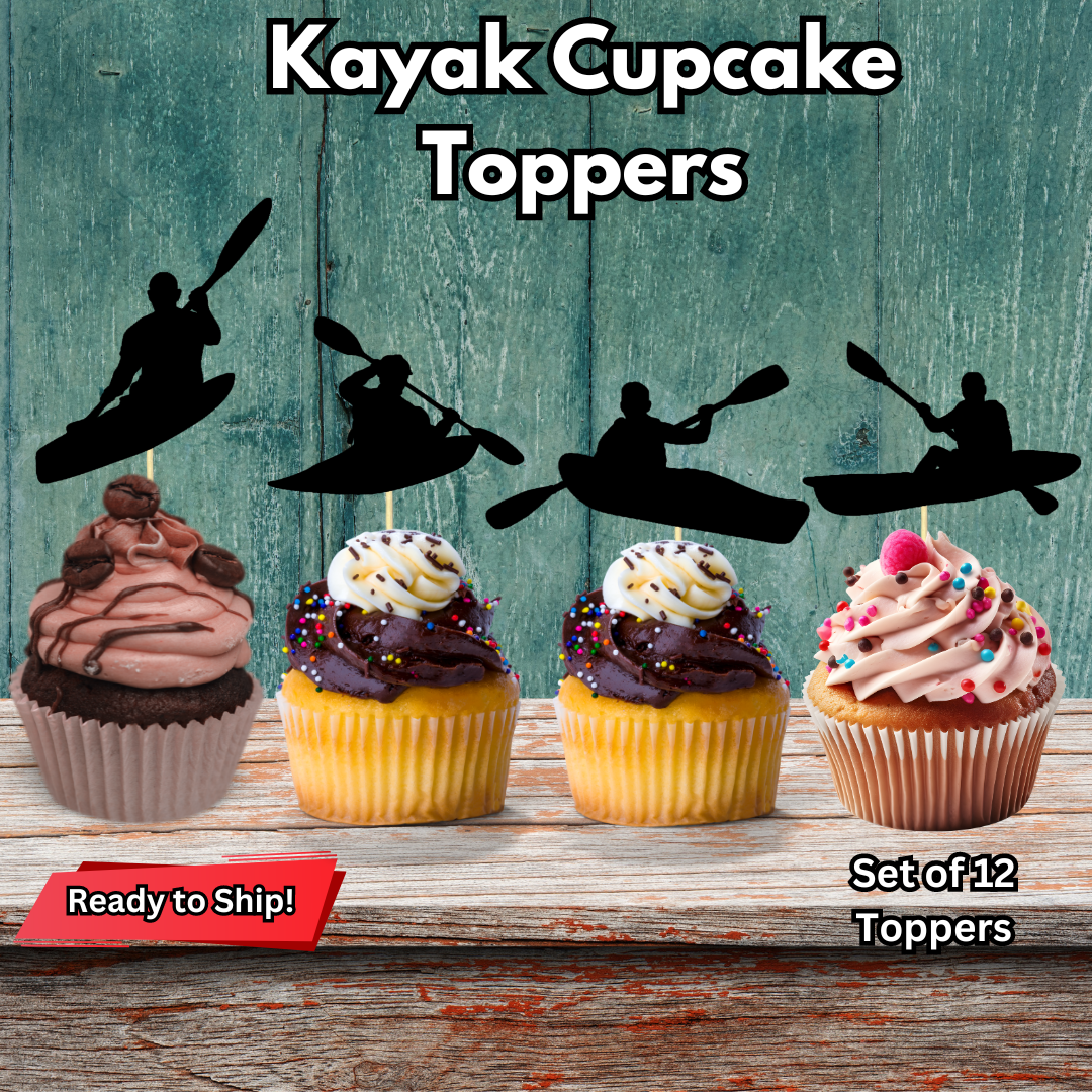 Kayak Cupcake Toppers