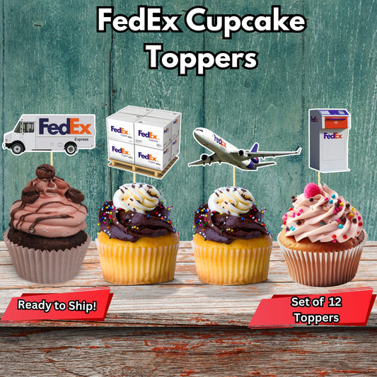 FedEx Cupcake Toppers