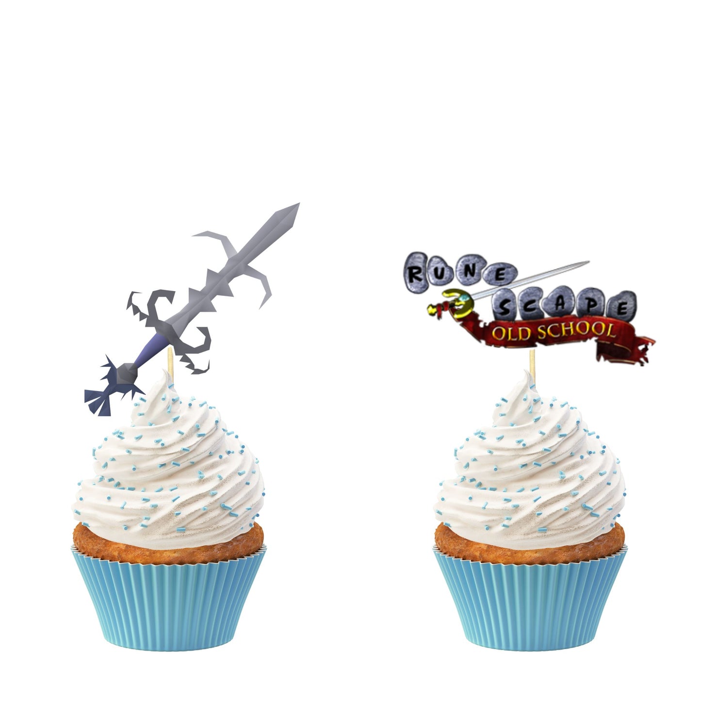 Old School Runescape Cupcake Toppers