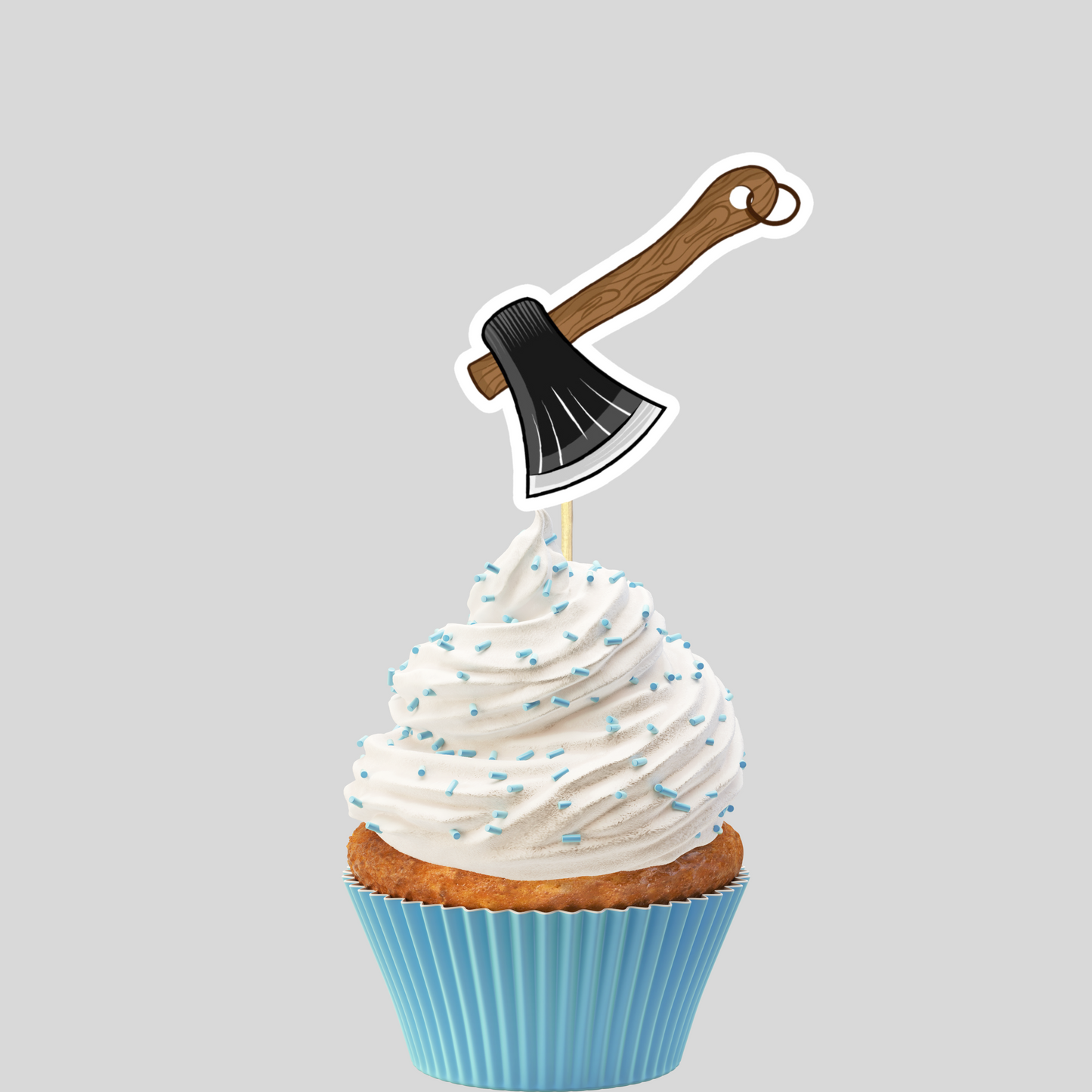 Axe Throwing Cupcake Toppers