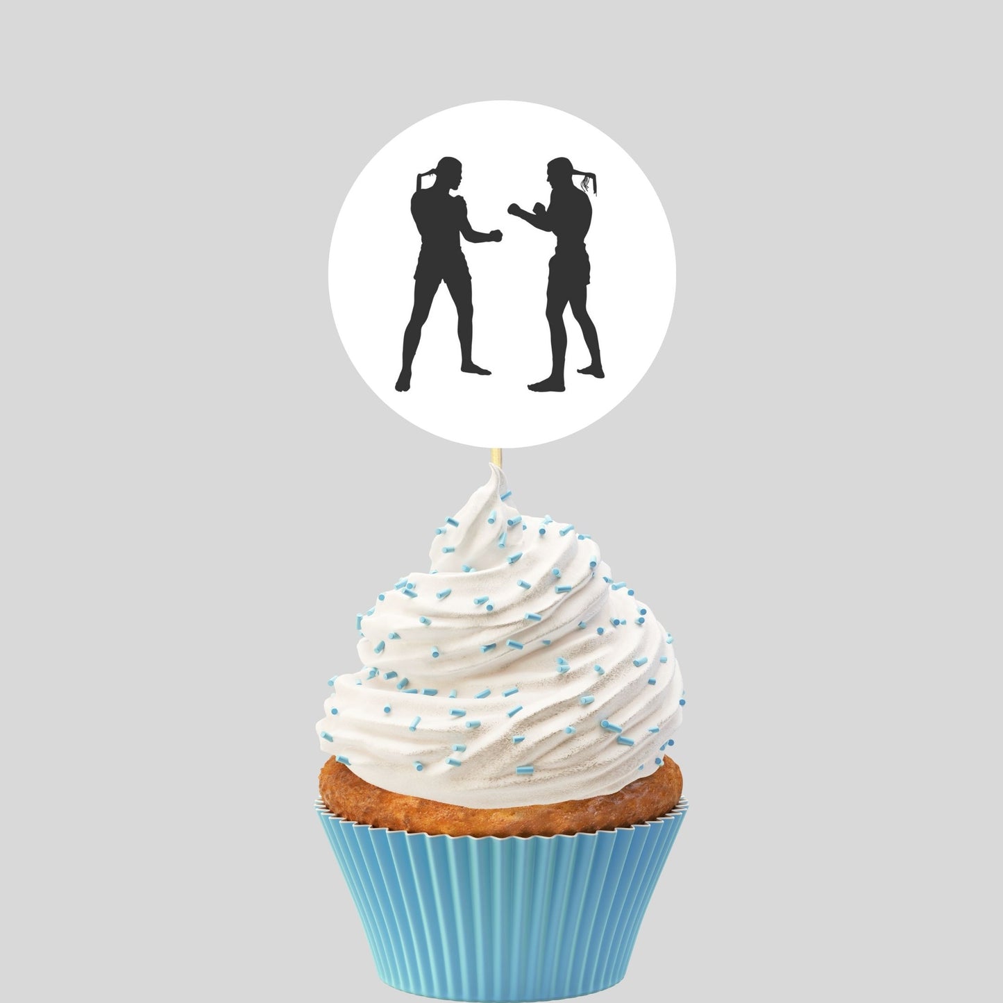 Muay Thai Cupcake Toppers