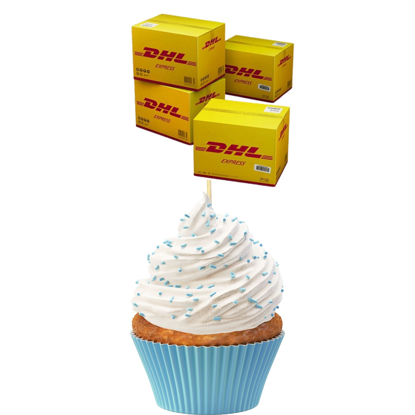 DHL Cupcake Toppers