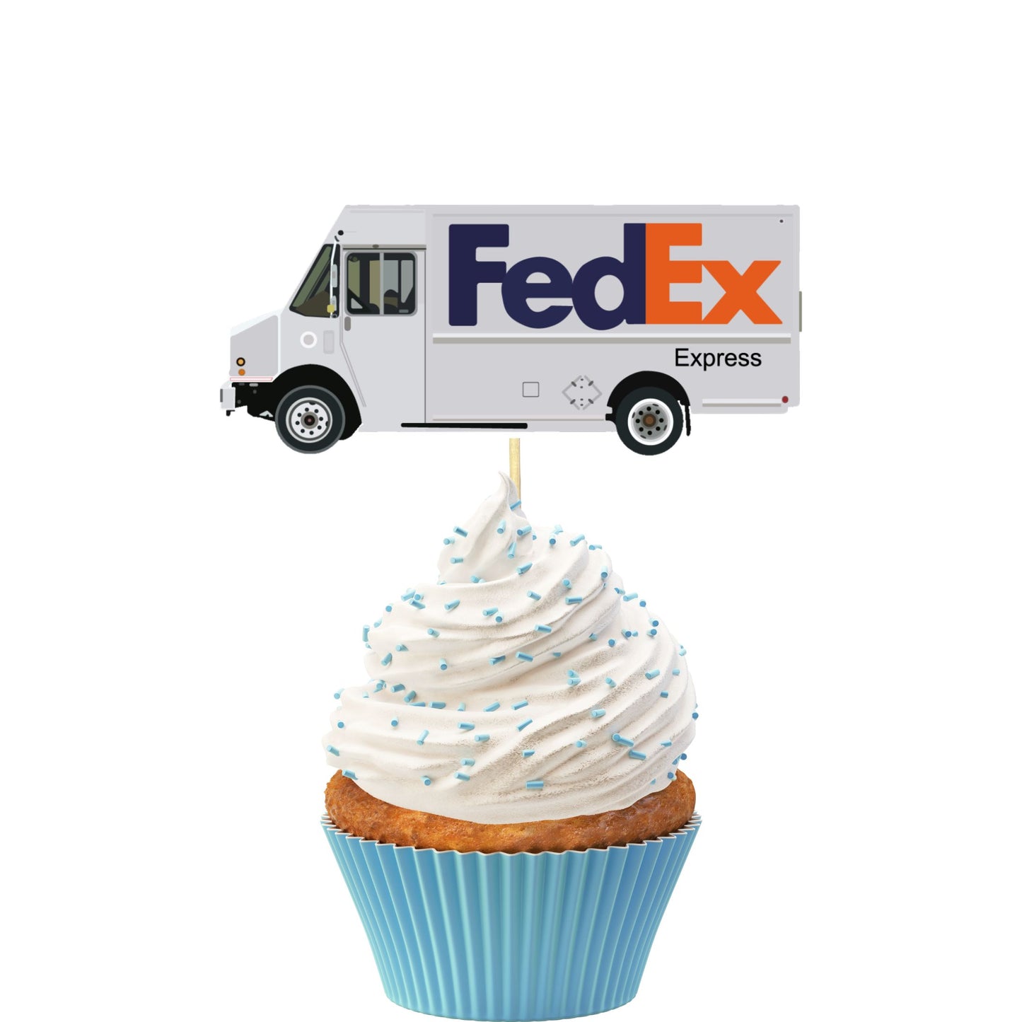 FedEx Cupcake Toppers