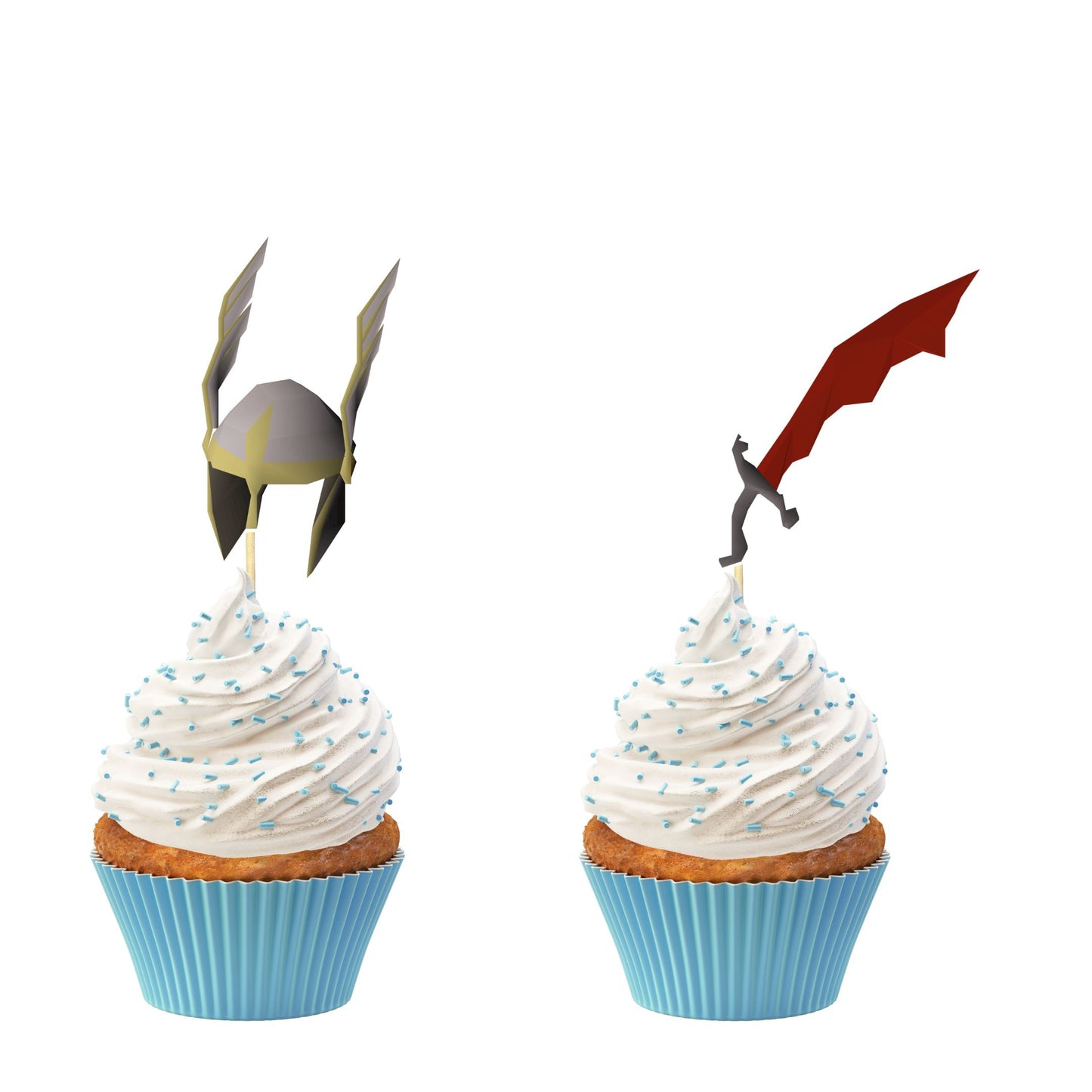 Old School Runescape Cupcake Toppers