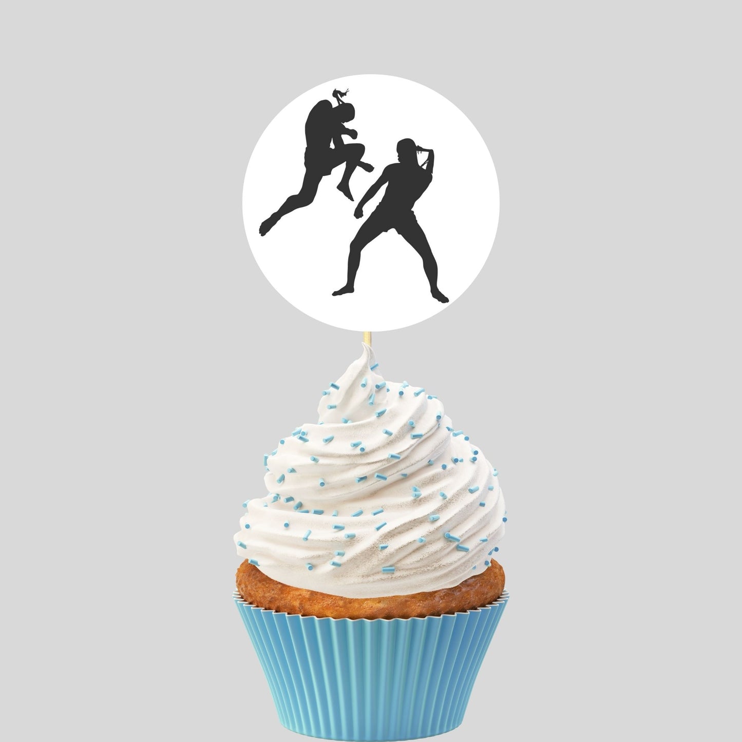 Muay Thai Cupcake Toppers