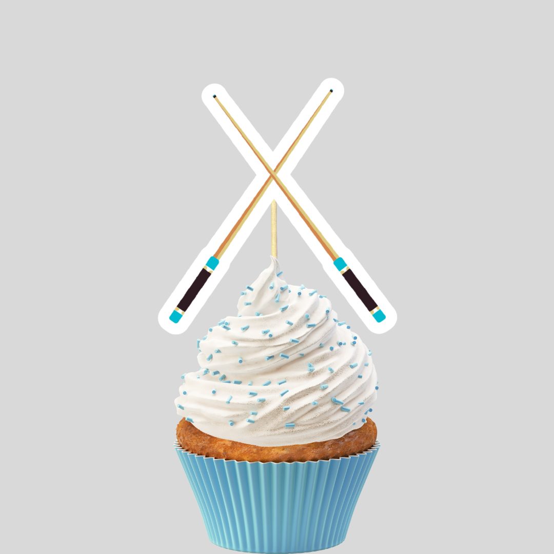 Snooker Cupcake Toppers