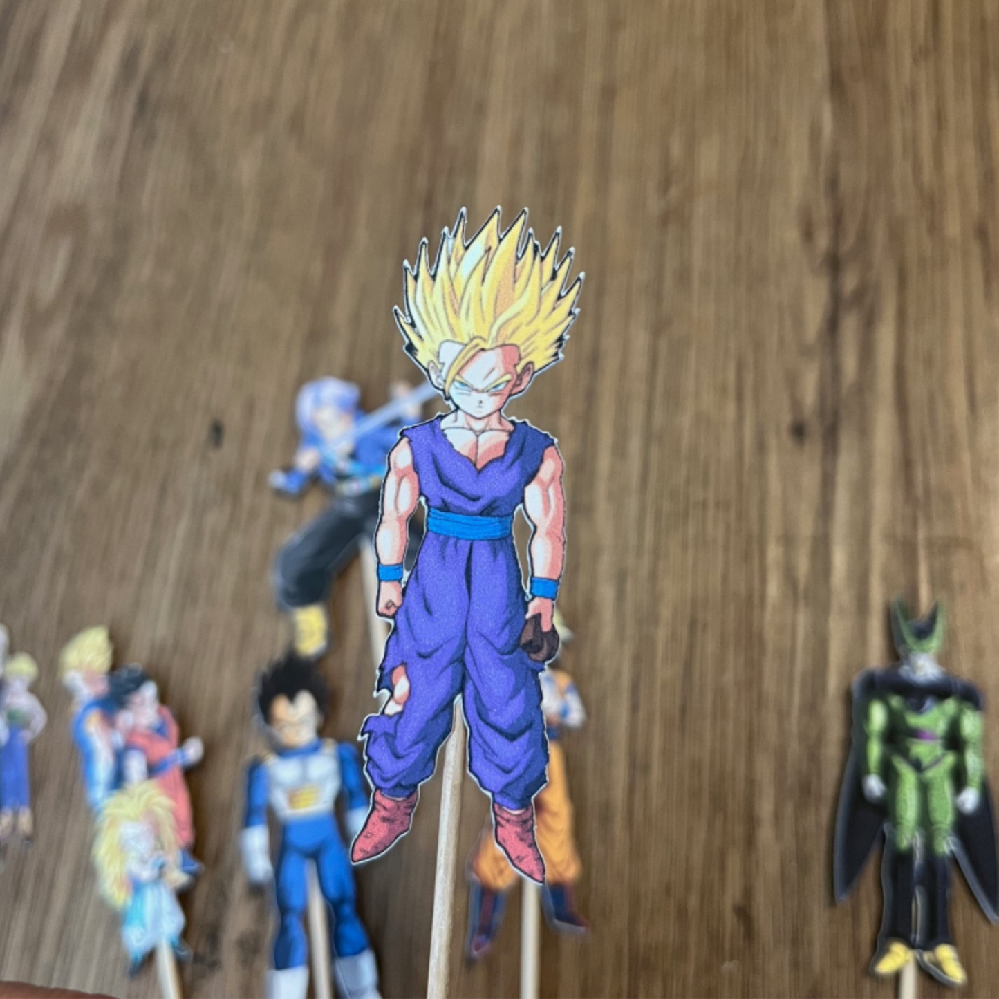 Dragonball Z Inspired Cupcake Toppers