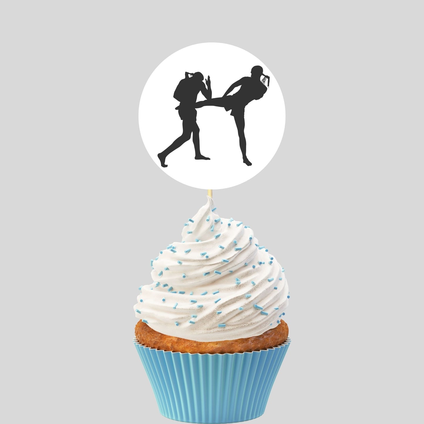 Muay Thai Cupcake Toppers