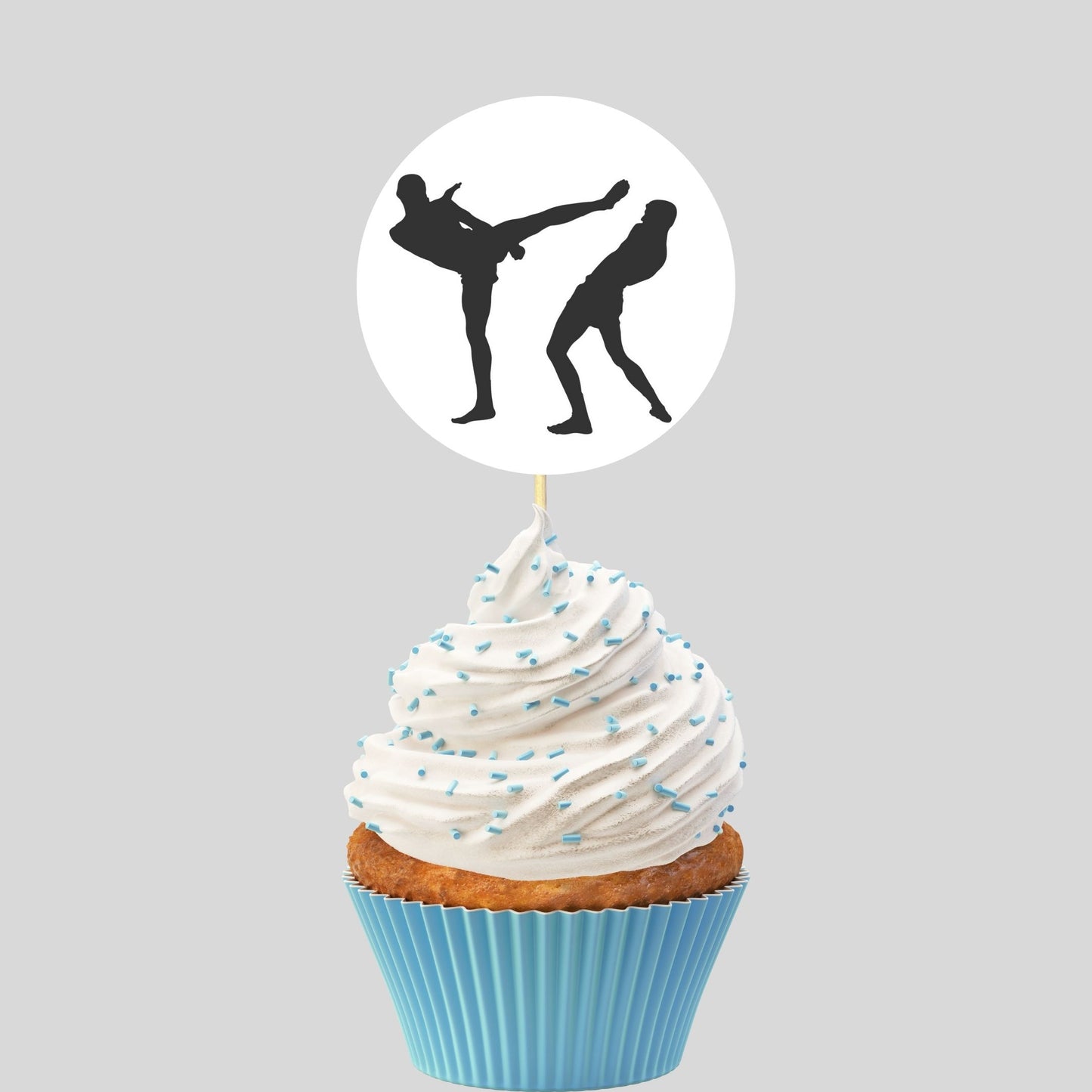 Muay Thai Cupcake Toppers