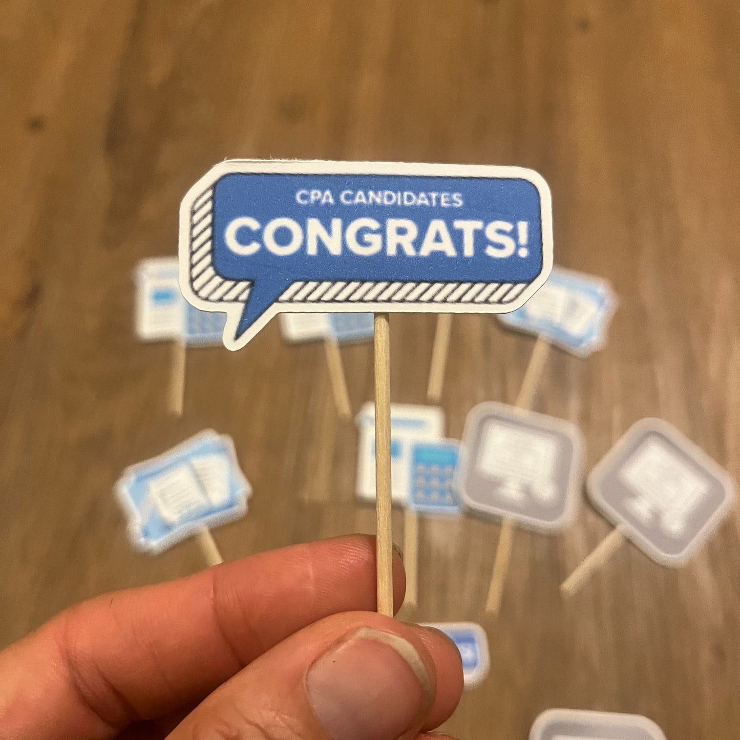 CPA Exam Cupcake Toppers