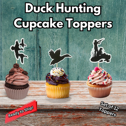 Duck Hunting Cupcake Toppers