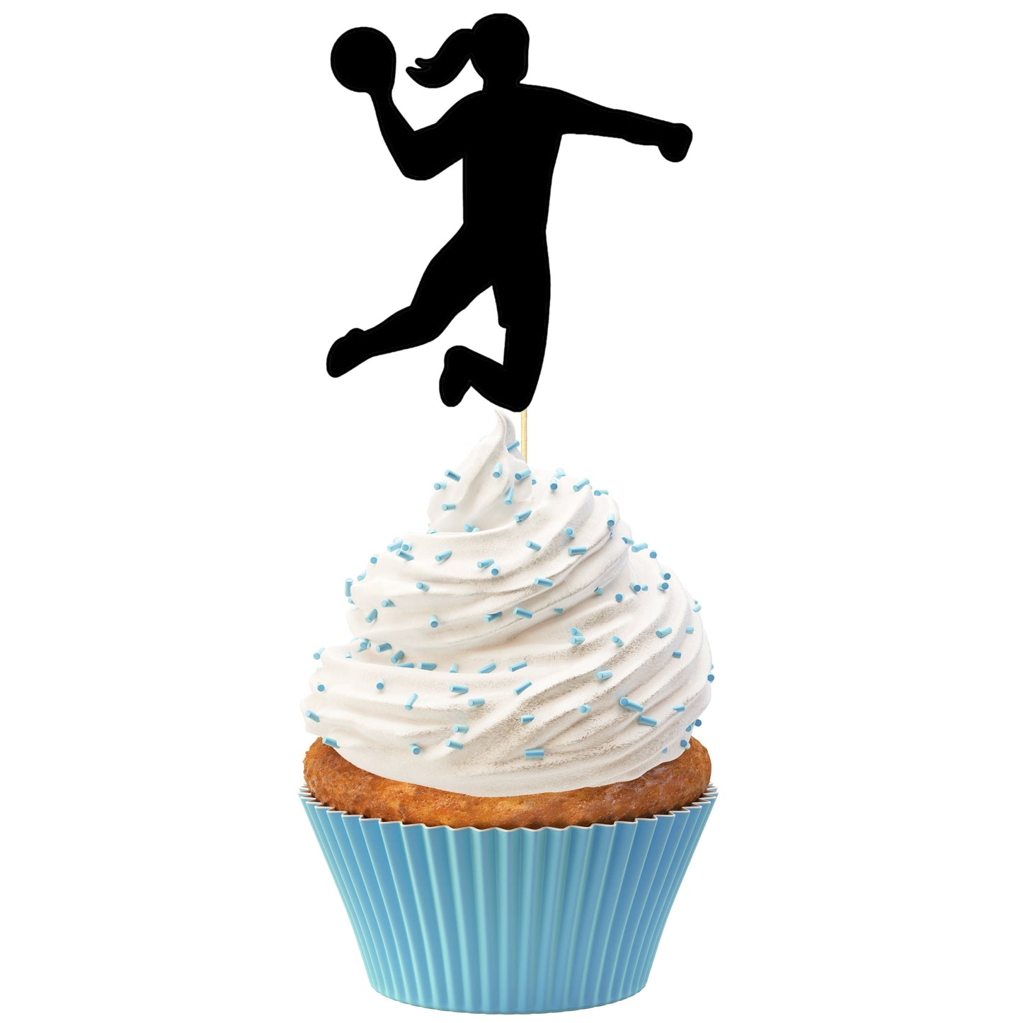 Womens Volleyball Theme Cupcake Toppers