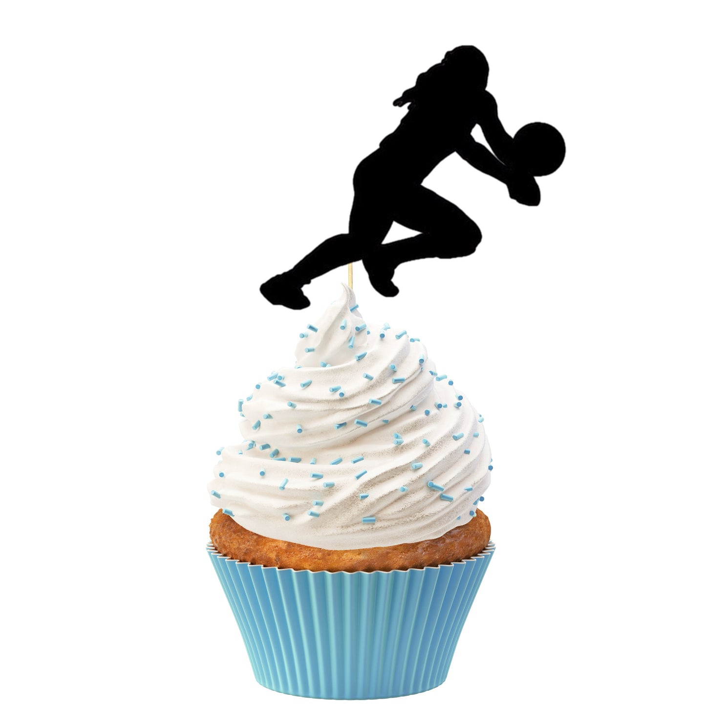 Womens Volleyball Theme Cupcake Toppers