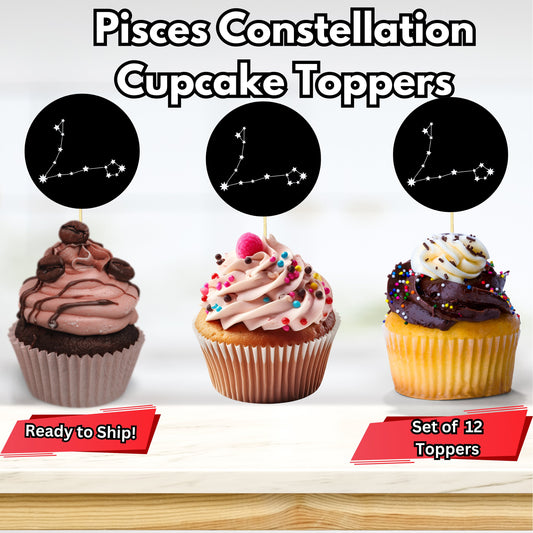 Pisces Cupcake Toppers