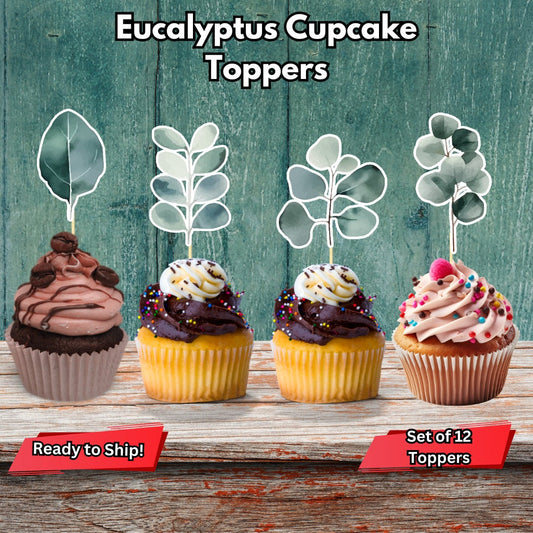 Eucalyptus Cupcake Toppers