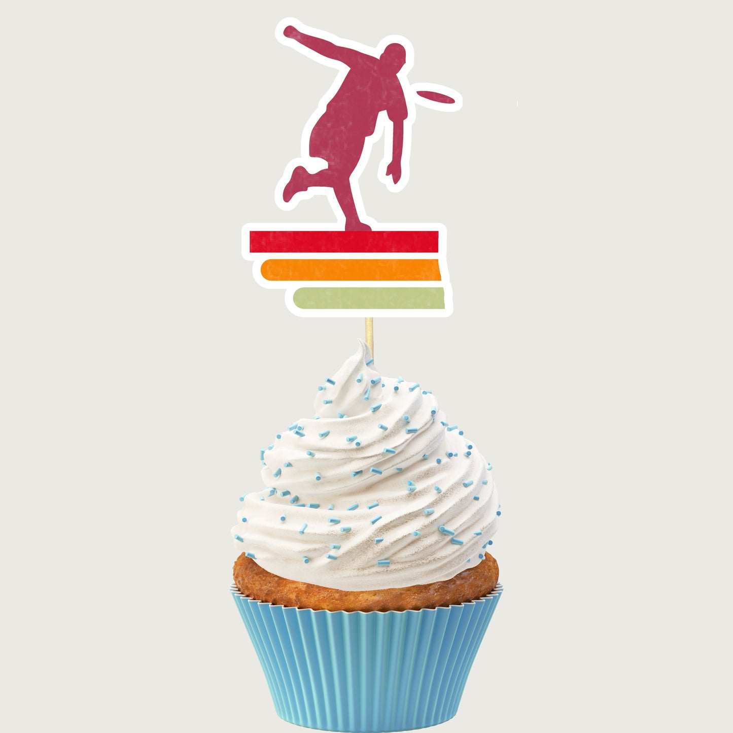 Disc Golf Cupcake Toppers