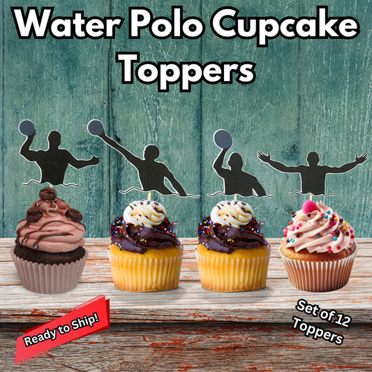 Water Polo Cupcake Toppers