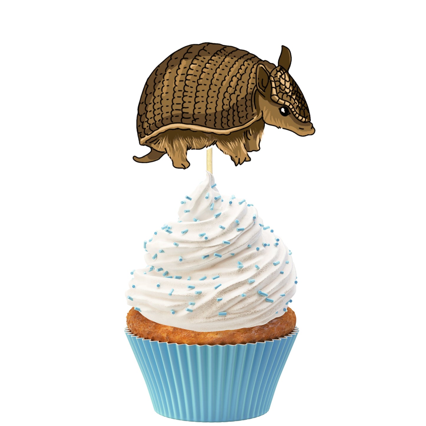 Armadillo Cupcake Toppers