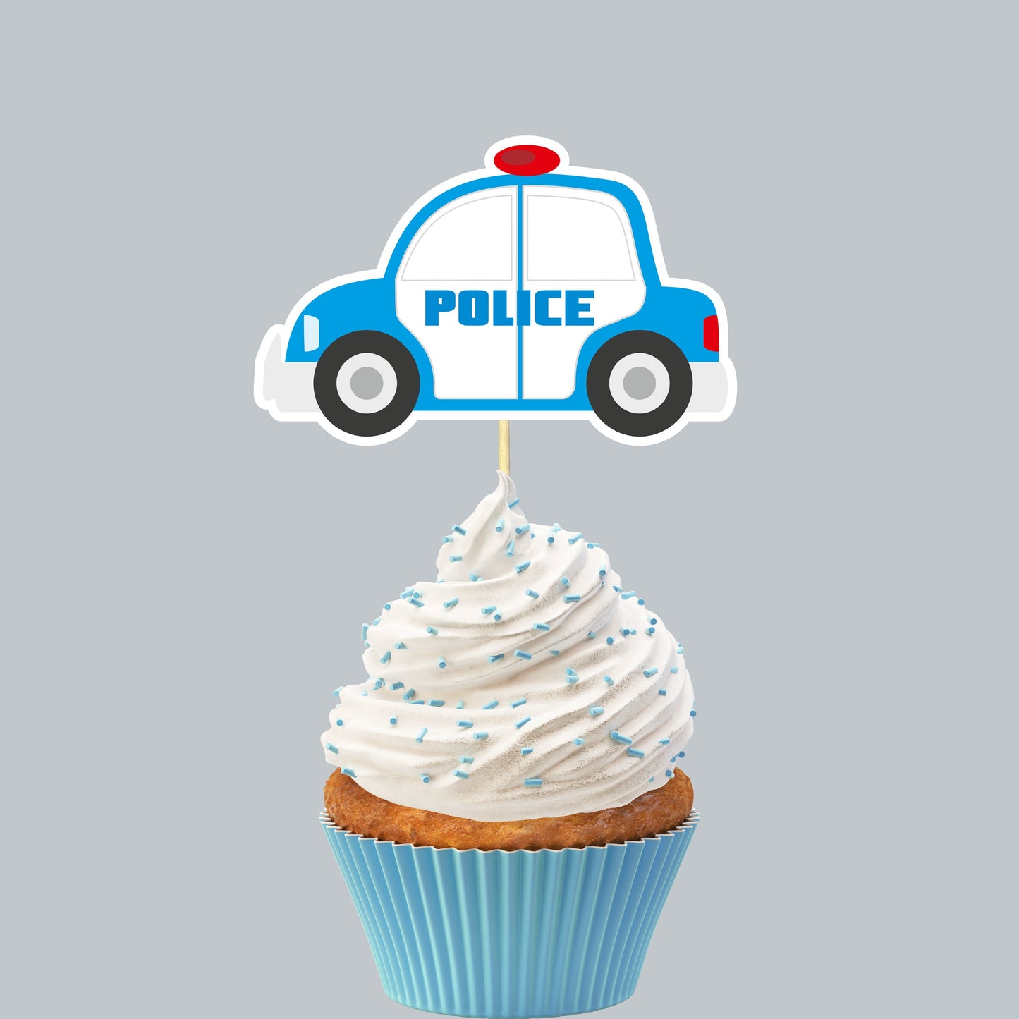 Rescue Vehicle Cupcake Toppers