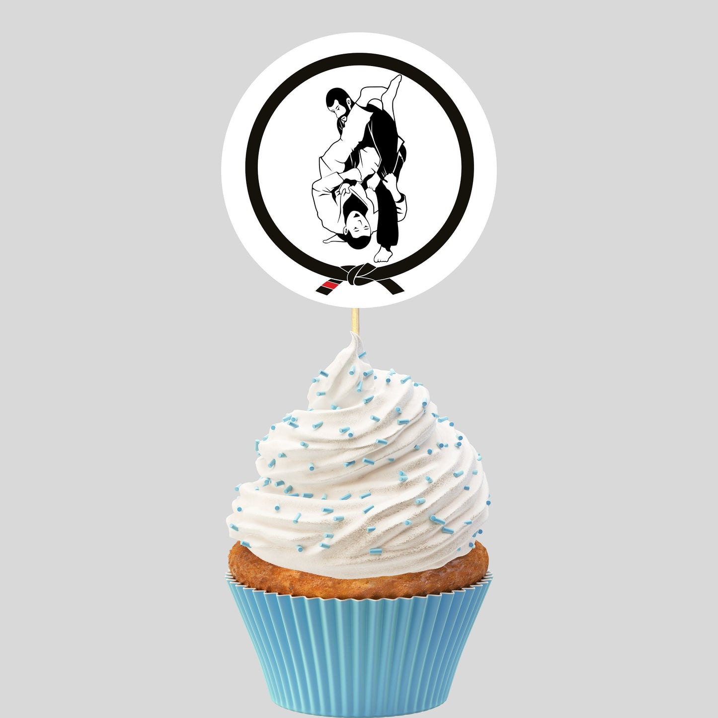 Jiu Jitsu Cupcake Toppers