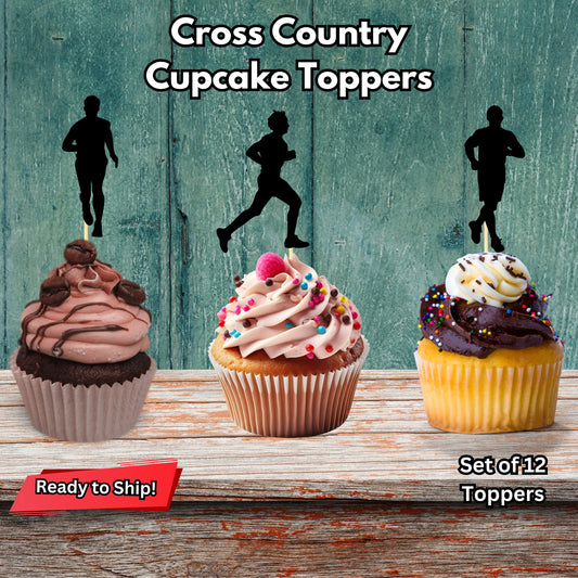 Cross Country Cupcake Toppers