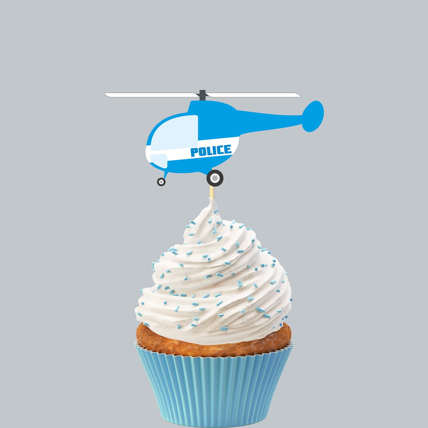 Rescue Vehicle Cupcake Toppers