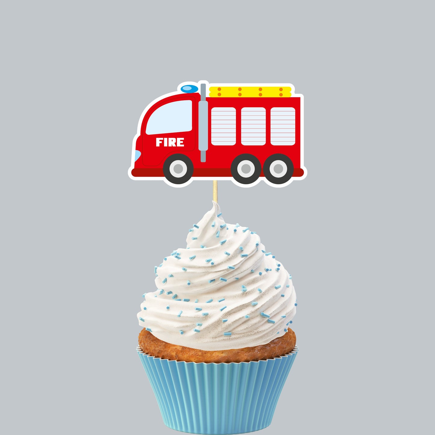 Rescue Vehicle Cupcake Toppers