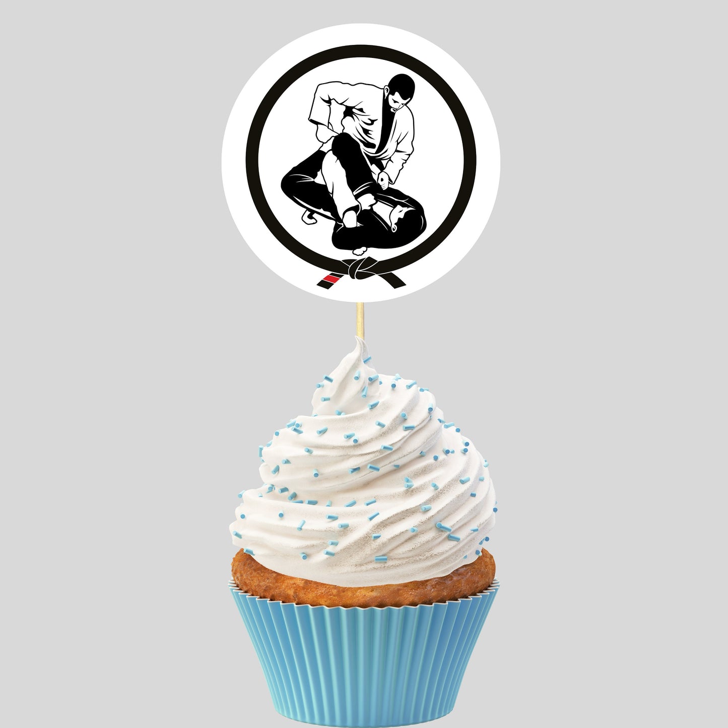 Jiu Jitsu Cupcake Toppers