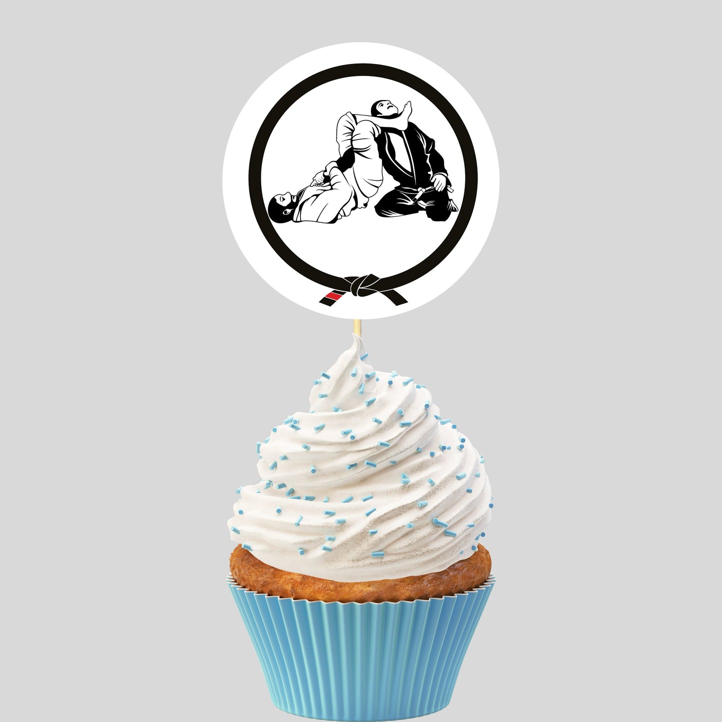 Jiu Jitsu Cupcake Toppers