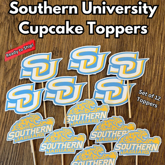 Southern University Cupcake Toppers